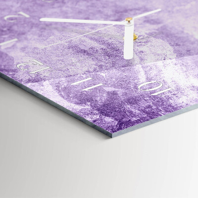 Decoratieve glazen klok verticaal Patroon