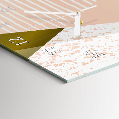 Decoratieve glazen klok verticaal Patroon