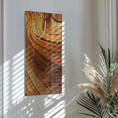 Rechthoekige glas klok verticaal Abstractie