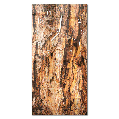 Decoratieve glazen klok verticaal Boomschors