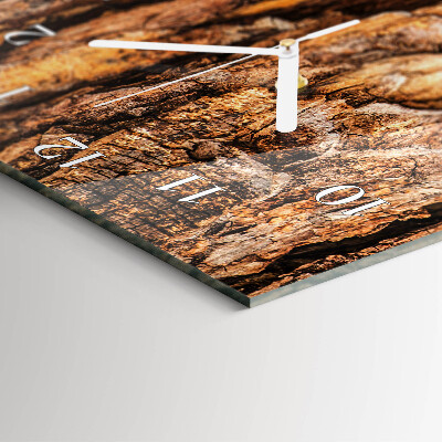 Decoratieve glazen klok verticaal Boomschors