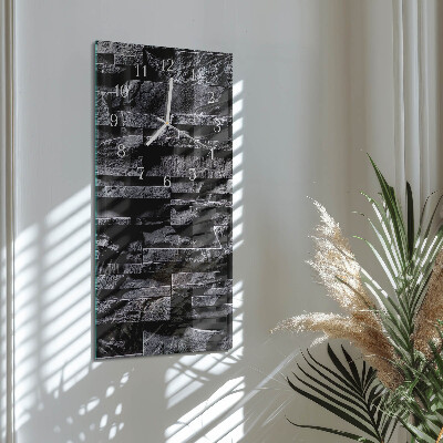 Rechthoekige glas klok verticaal Stenen