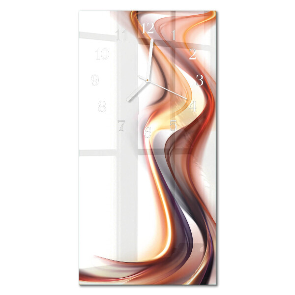 Decoratieve glazen klok verticaal Abstractie