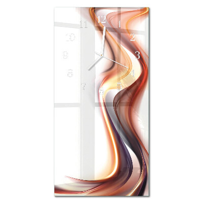 Decoratieve glazen klok verticaal Abstractie