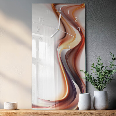 Decoratieve glazen klok verticaal Abstractie
