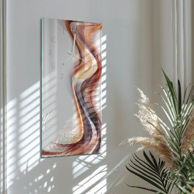 Decoratieve glazen klok verticaal Abstractie