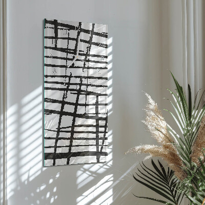 Decoratieve glazen klok verticaal Patroon