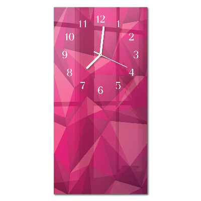 Decoratieve glazen klok verticaal Abstractie