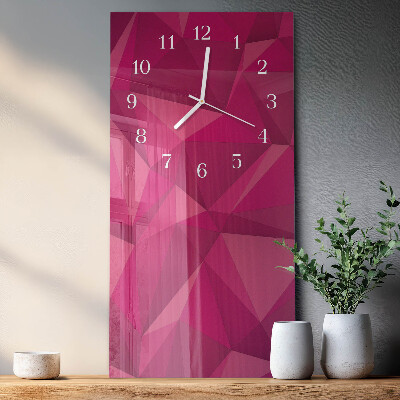 Decoratieve glazen klok verticaal Abstractie