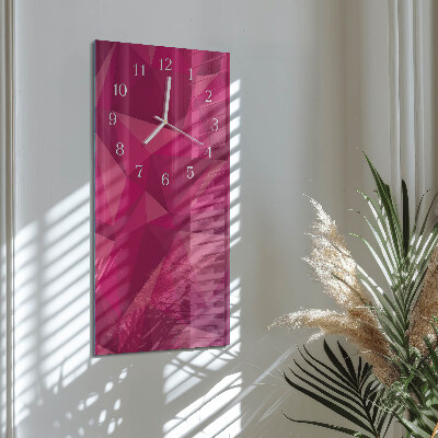 Decoratieve glazen klok verticaal Abstractie