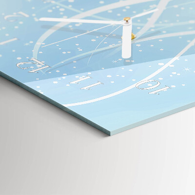 Decoratieve glazen klok verticaal Verschijning