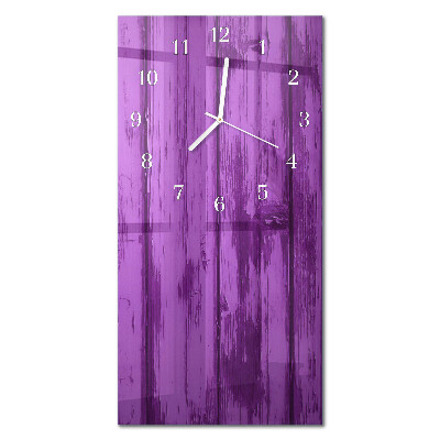 Rechthoekige glas klok verticaal Hout
