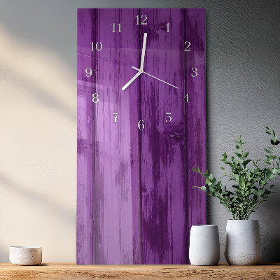 Rechthoekige glas klok verticaal Hout
