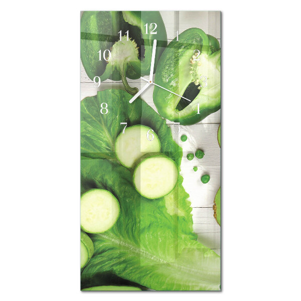 Decoratieve glazen klok verticaal Groenten