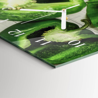 Decoratieve glazen klok verticaal Groenten