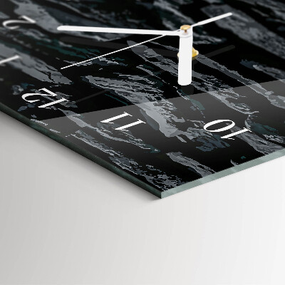 Decoratieve glazen klok verticaal Stenen muur