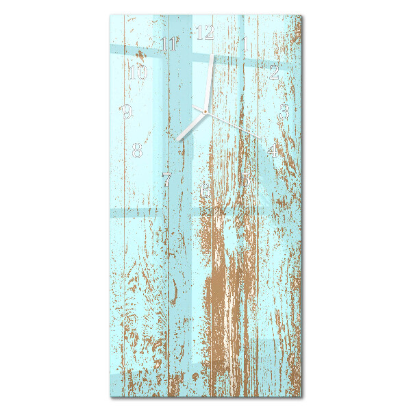 Decoratieve glazen klok verticaal Hout