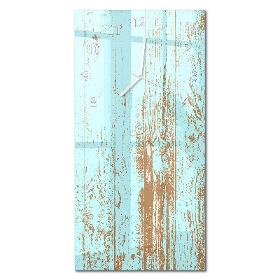 Decoratieve glazen klok verticaal Hout