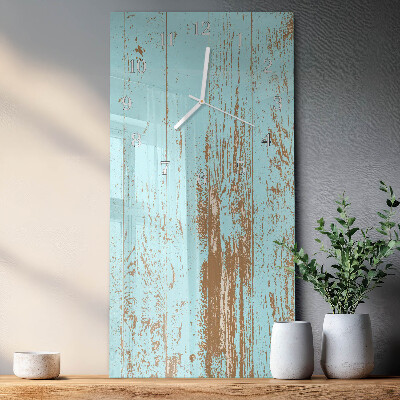 Decoratieve glazen klok verticaal Hout