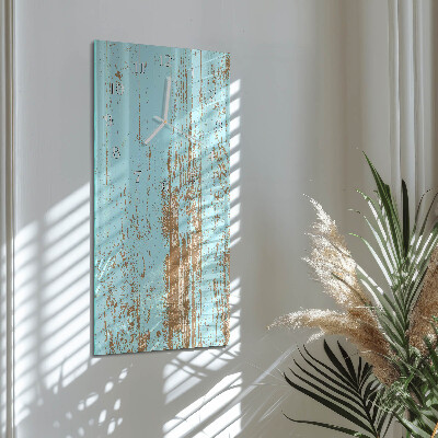 Decoratieve glazen klok verticaal Hout