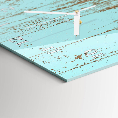 Decoratieve glazen klok verticaal Hout