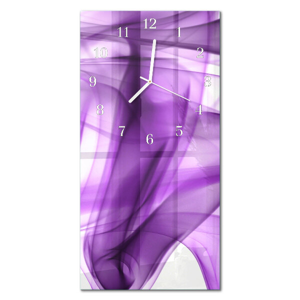 Rechthoekige glas klok verticaal Viola-patroon