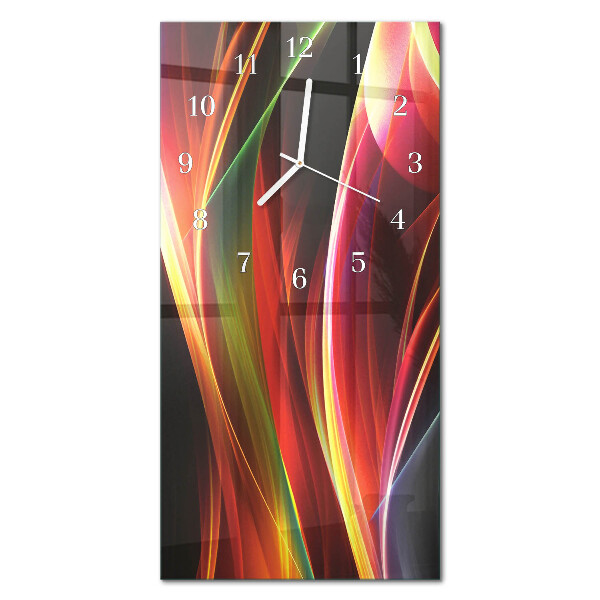 Decoratieve glazen klok verticaal Abstractie