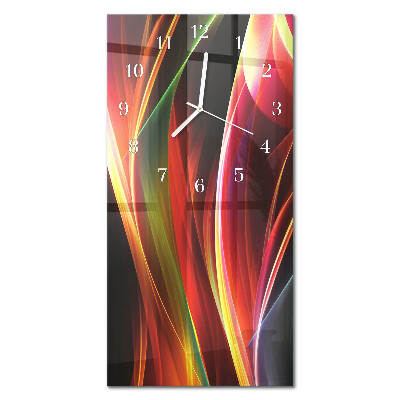 Decoratieve glazen klok verticaal Abstractie