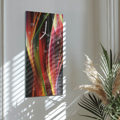Decoratieve glazen klok verticaal Abstractie