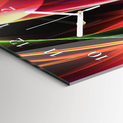 Decoratieve glazen klok verticaal Abstractie