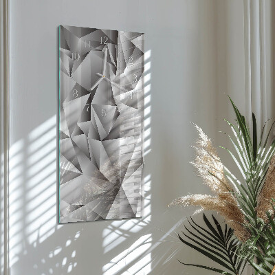 Rechthoekige glas klok verticaal Patroon