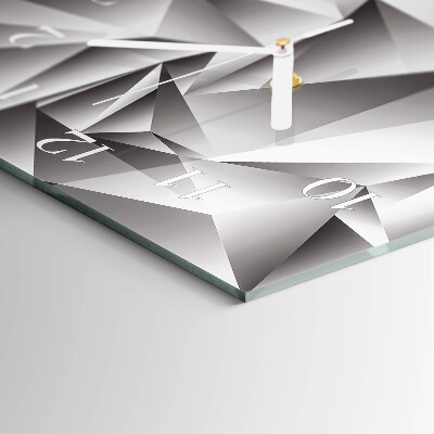 Rechthoekige glas klok verticaal Patroon