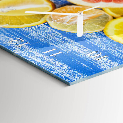 Glazen klok verticaal Fruit