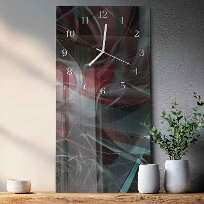 Rechthoekige glas klok verticaal Patroon