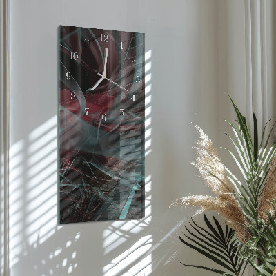 Rechthoekige glas klok verticaal Patroon
