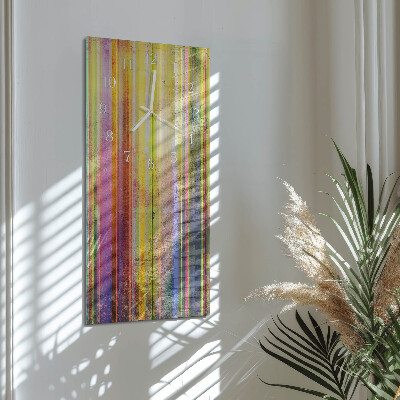 Decoratieve glazen klok verticaal Hout
