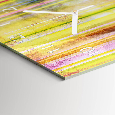 Decoratieve glazen klok verticaal Hout