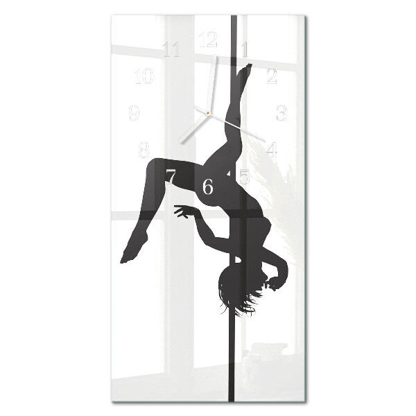 Rechthoekige glas klok verticaal Paaldanseres