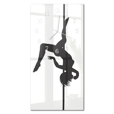 Rechthoekige glas klok verticaal Paaldanseres
