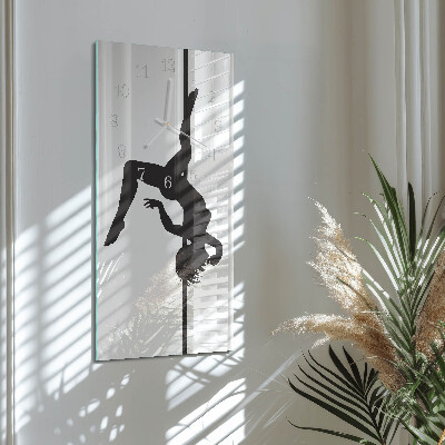 Rechthoekige glas klok verticaal Paaldanseres