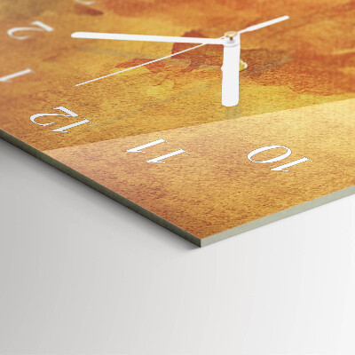 Verticale moderne glazen wandklok Patroon