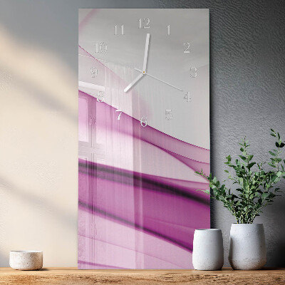 Decoratieve glazen klok verticaal Abstractie