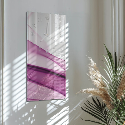 Decoratieve glazen klok verticaal Abstractie