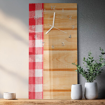 Rechthoekige glas klok verticaal Tafel
