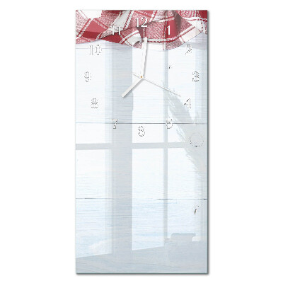 Decoratieve glazen klok verticaal Tafel