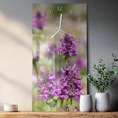 Rechthoekige glas klok verticaal Bloemen