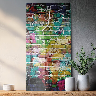 Decoratieve glazen klok verticaal Baksteen