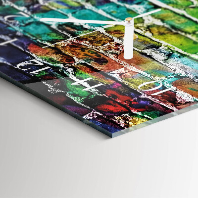 Decoratieve glazen klok verticaal Baksteen