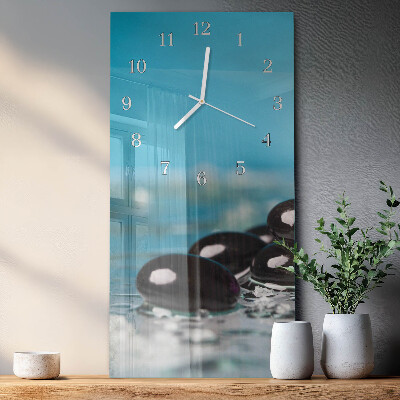 Decoratieve glazen klok verticaal Stenen