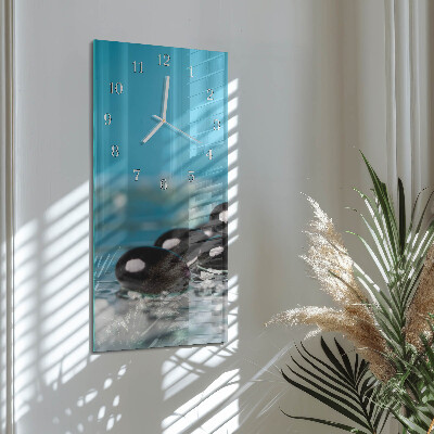 Decoratieve glazen klok verticaal Stenen
